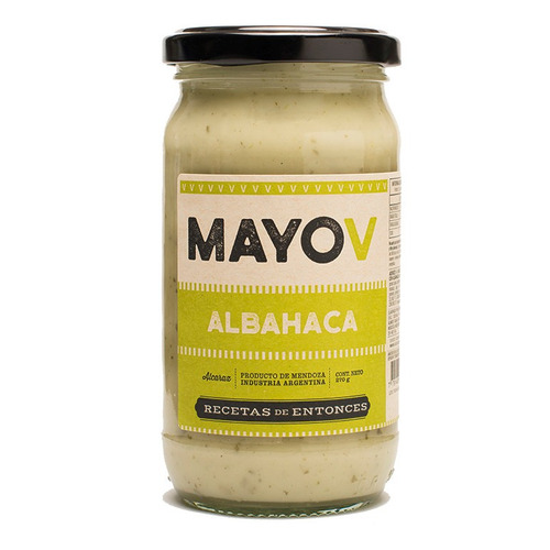 Mayonesa Mayo V Albahaca  Recetas De Entonces 270g