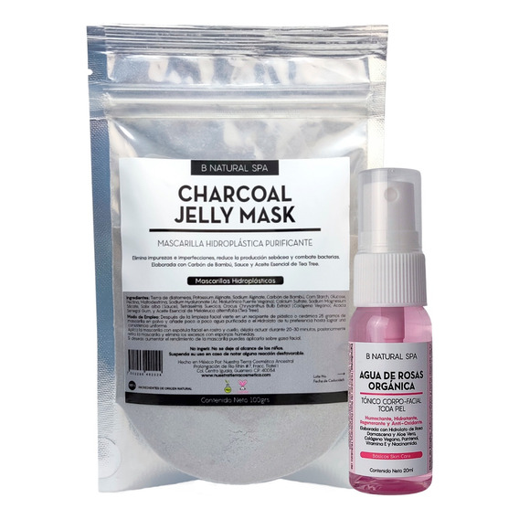 Mascarilla Hidro-plástica Purificante Anti-acné Con Carbón 