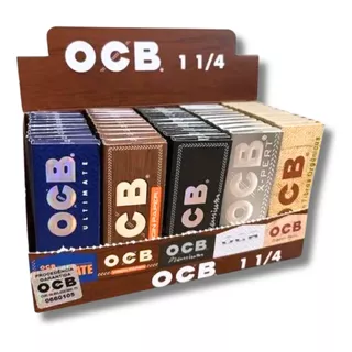 Caixa De Seda Ocb Mix Pequena 1 1/4 Original - 50 Livretos