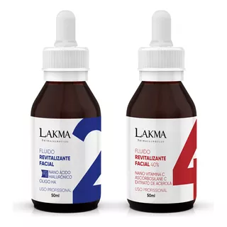 Kit Lakma: Fluído Facial Ácido Hialurônico + Vitamina C 50ml
