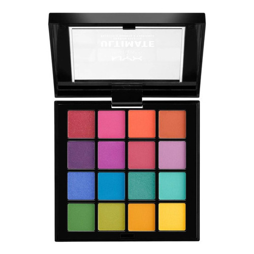 Paleta Ultimate | Shadow Palette | Nyx Pr. Makeup | 16 Tonos Color De La Sombra Variado