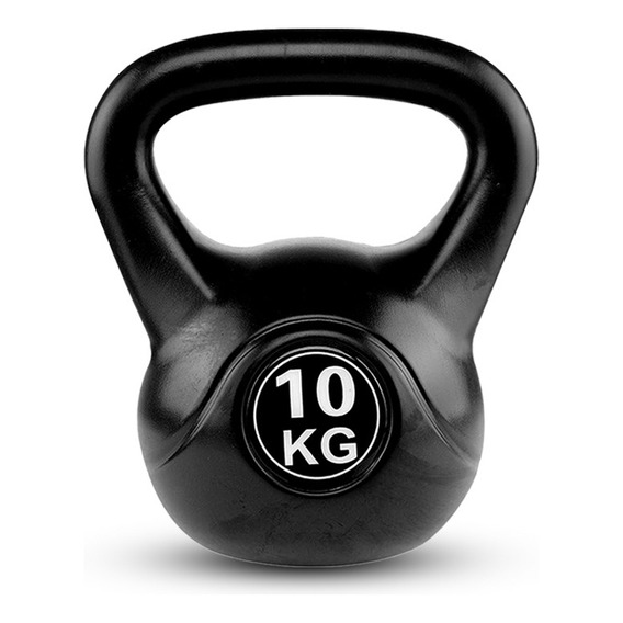 Pesa Rusa Best Kettlebell 10kg Para Ejercicio Gym En Casa Color Negro