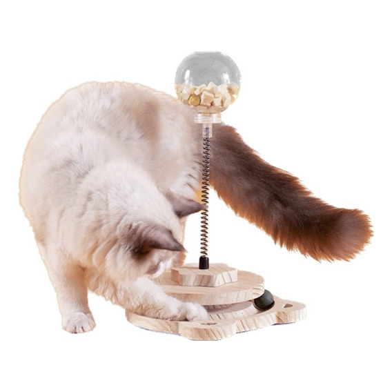 Juguete Interactivo Dispensador Comida Gato Mascota Pelota
