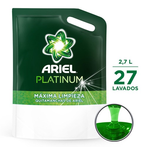 Jabón Líquido para Ropa Ariel Platinum 2.7L