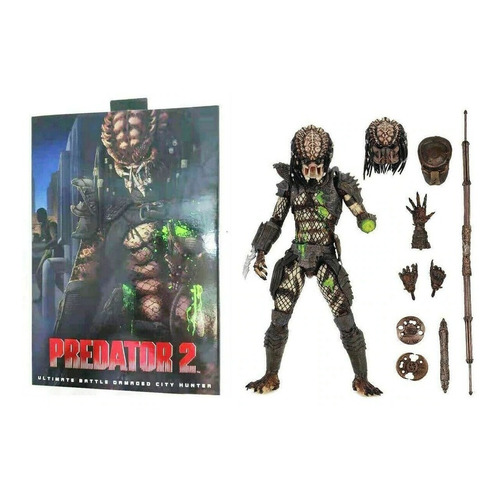 Neca Predator 2 Ultimate Battle Damage City Hunter Original