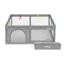 Corralito Juegos Bebé Portable 180x120 Trapani Belluno Baby Gris Liso