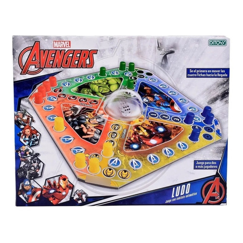 Juego De Mesa Ludo Automatico Avengers Ditoys