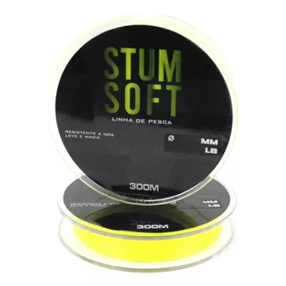 Linha Mono Albatroz Stum Soft 0,35mm (11,2kg) - 300 Metros Cor Yellow