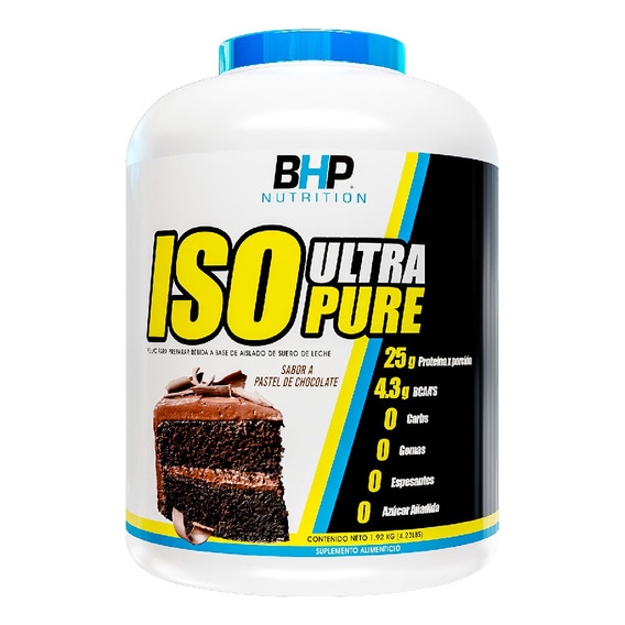 Proteina Bhp Isopure Ultra Cero Carbs 4.2 Lbs 60 Servicios Sabor Chocolate pastel