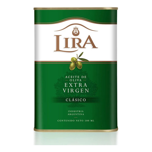 Lata Aceite De Oliva Virgen Extra Lira Clasico 500ml Premium