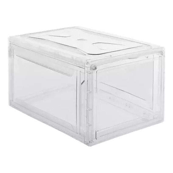 Caja De Zapatos Tenis Apilable Premium Transparente Imantada