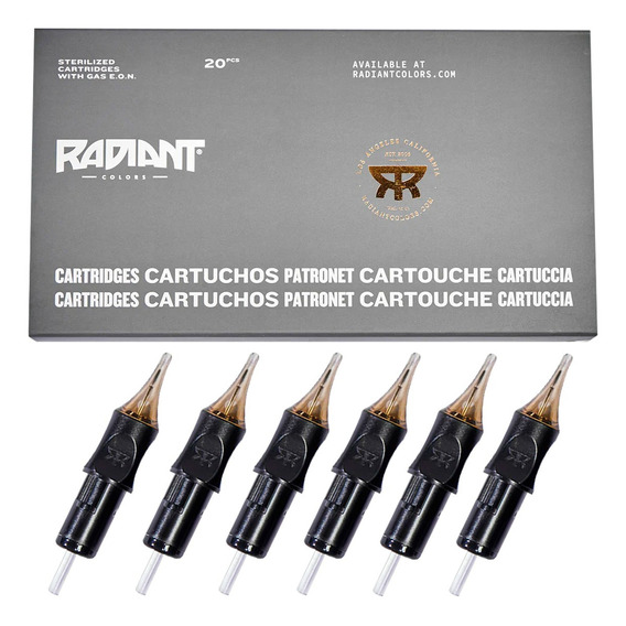 Cartuchos Agujas Para Tatuar Radiant Rllt Profesional 20pzs Calibre De Las Agujas 1205