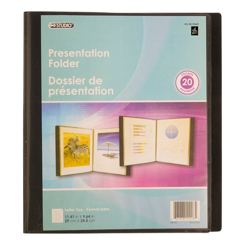 Folder De Presentación Carpeta Con Bolsillos Para Documentos Color Transparente