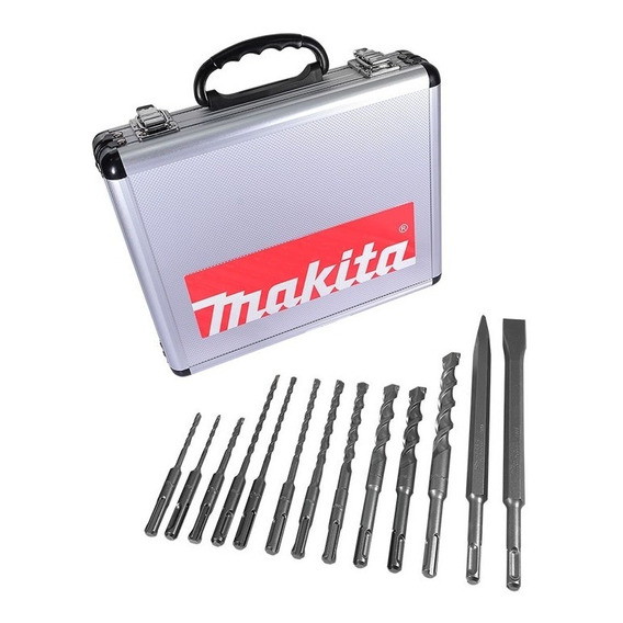 Juego Con 13pzs De Brocas Y Cinceles Sds-plus Makita D31734