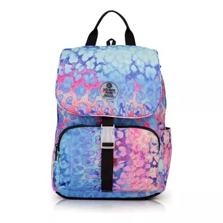 Mochila Chica Con Solapa Porta Tablet Xtrem Flap Colores Color Dye Animal