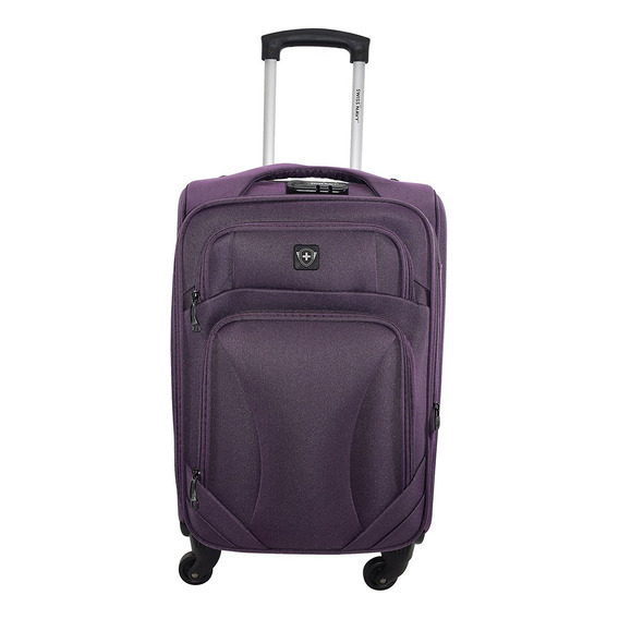 Maleta Swiss Navy® Lema, Blanda Chica 20inch Carry On Cabina Color Violeta