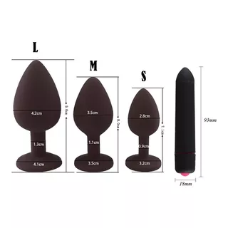 Vibrador Plug Consolador Dildo Anal Vaginal Masturbador
