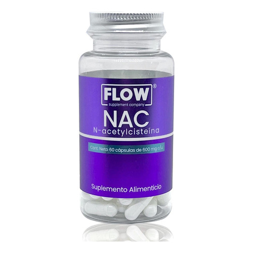 Nac N-acetylcisteína 60 Cápsulas De 600 Mg Flow