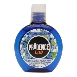 Lubricante Comestible De Sabor Prudence Lub, 75 Ml Base Agua Sabor Mora Azul