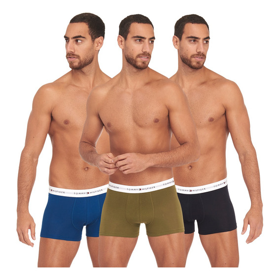  Pack De 3 Bóxers Tommy Hilfiger Trunk Con Logo De Hombre