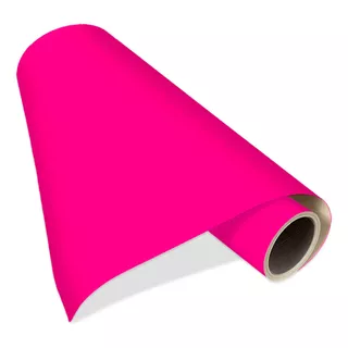 Adesivo Oracal Pink Fluorescente Envelopamento 50cm X 1,26m
