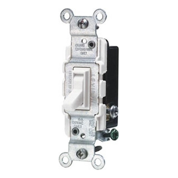 Interruptor Conmutable Leviton 1453-wcp Linea Tradicional