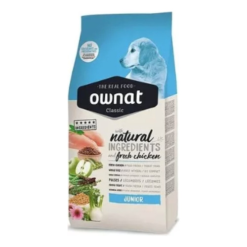 Alimento Ownat Classic Junior Para Perros Cachorros De 4kg