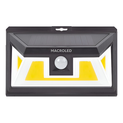 Reflector Lampara Solar Led Luz Exterior 60 Led Mc Negro Blanco Cálido