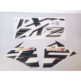 Kit Adesivo Jogo Faixas Yamaha Xt 660 2015 Branca