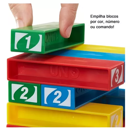 Jogo Uno Stacko Mattel Diversão Em Família Original Envio24h