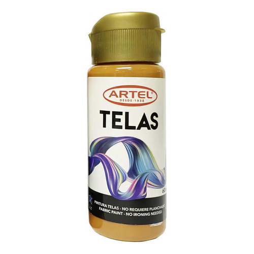 Frasco De Pintura Tela 60ml Artel - Los Colores Color Amarillo Ocre 73