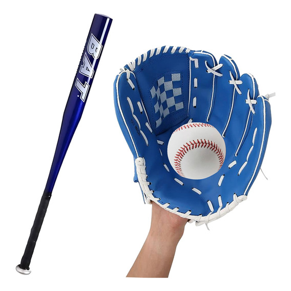 Set Beisbol Infantil Bate Aluminio+guante+ Pelota   Mnr