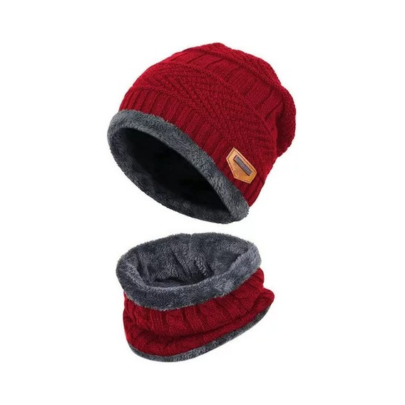 Conjunto Gorro Y Cuello De Lana - Invierno *- Escolar