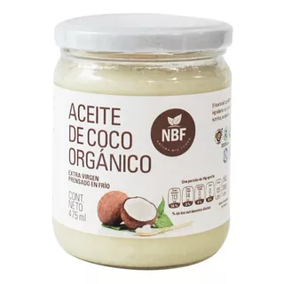 Nbf Aceite De Coco Orgánico Extra Virgen 475ml