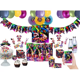 Kit Cumpleaños Imprimible Circus Digital Colores