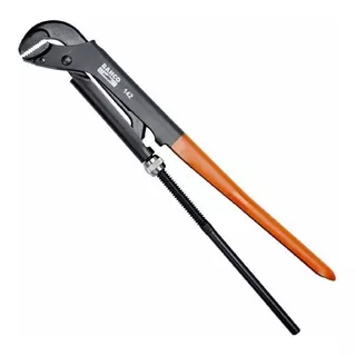 Llave Caño Stilson Bahco 142hd Color Negro Y Naranja Tamaño De La Llave 65 Mm