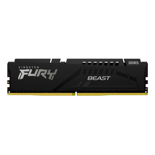 Memoria RAM Fury Beast DDR5 gamer color negro  32GB 2 Kingston KF548C38BBK2-32