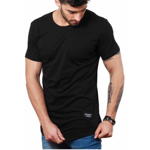 Polera Long Fit Negra