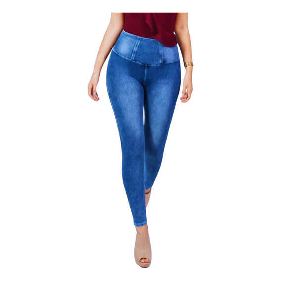 Jeans Reductor Push Up Contrae Abdomen (nieves)