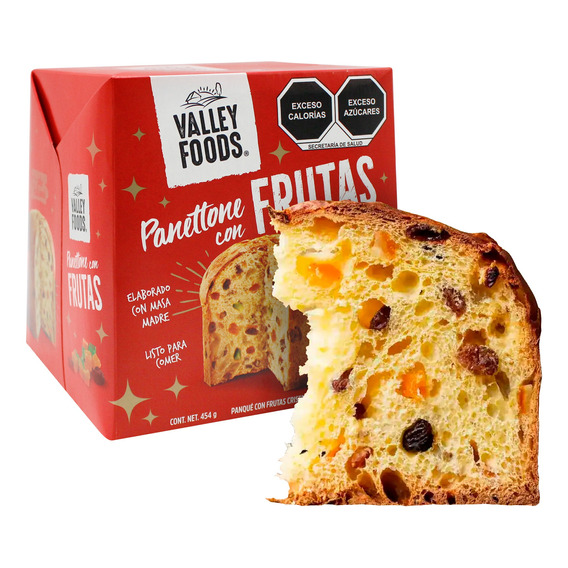 Panettone Pan Pastel Italiano Tradicional Con Frutas Panque