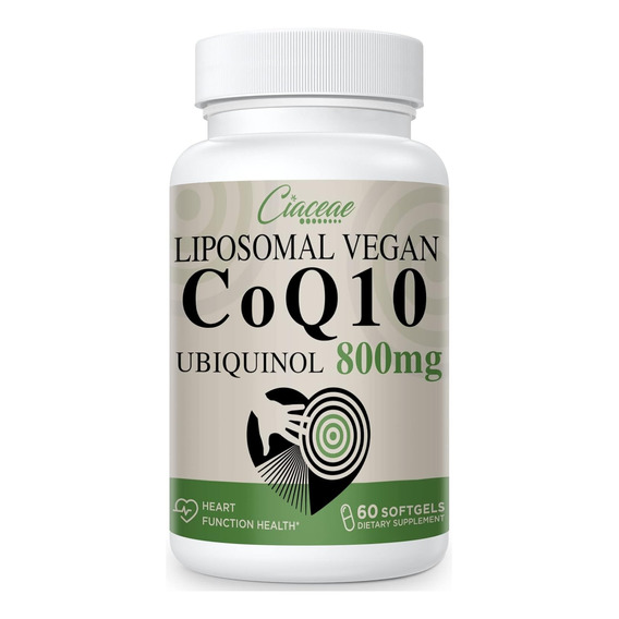 Coenzima Q10 Liposomal Salud Cardiaca Ubiquinol 800 Mg 60cap