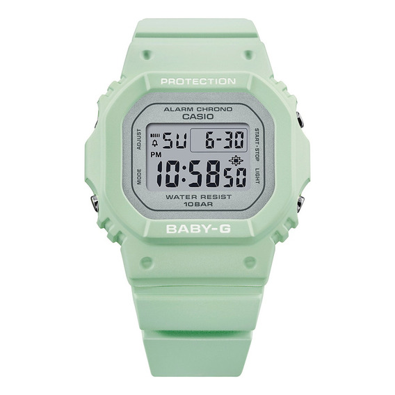 Reloj Mujer Casio Bgd-565sc-3dr Baby-g Color de la correa Verde Color del bisel Verde Color del fondo Plateado