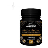 Maca Negra Peruana Divina 1000mg Sunfood 120 Cápsulas Sabor Neutro