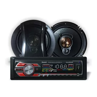 Combo Stéreo Usb Sd Radio Bluetooth + Parlantes 6´´ Matrix