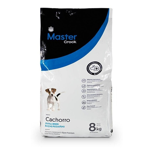 Alimento Balanceado Master Crock Cachorros Raza Pequeña 8kg