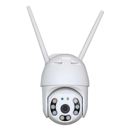 Smart Camara Ip Wifi Alarma Exterior Anti Agua Ip66 Blanco