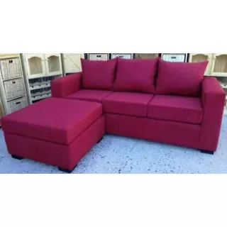 Sillon 3 Cuerpo Banqueta Móvil Chenille, Oferta 