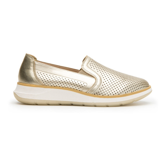 Slip On Flexi Para Mujer Estilo 119302 Oro