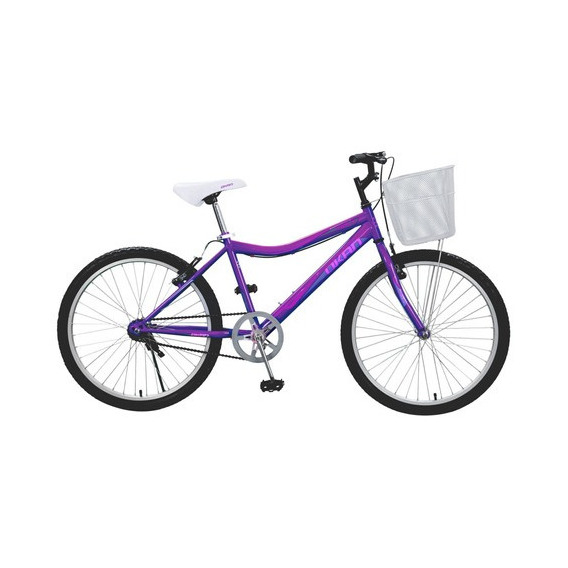 Bicicleta Okan Dama R24 Perla Cuadro Acero - La Tentación Color Violeta