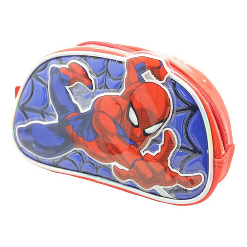 Cartuchera Escolar Spiderman Avengers Marvel Araña Color Rojo Liso